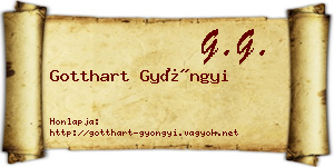 Gotthart Gyöngyi névjegykártya