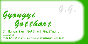 gyongyi gotthart business card